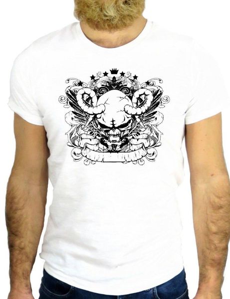 

бесплатная доставка тройники на заказ любой логотип размер татуировки хороший череп дьявол ад scary teschio tatuaggio hip hop t толстовка то