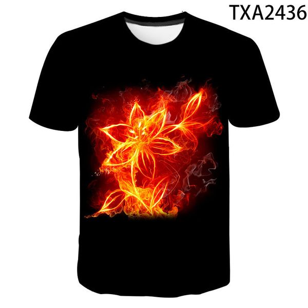 

art flower 3d boy girl printed cool 3d print shirts funny kawaii comics men clothing