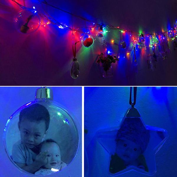 

рождественская елка круглая звезда орнамент фоторамка подарок семья памяти decor christmas tree toppers jllqdc carshop2006