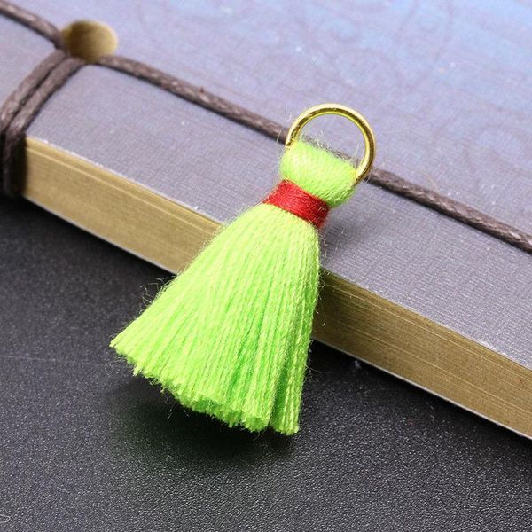 

30pcs 2.5cm mini alloy ring tassels diy pendant jewelry curtain garments decorative accessories key bag pendant craft tassels h jllaob