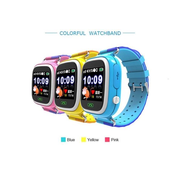 

q90 1.22 inch touch color screen gps positioning children's smart phone wa