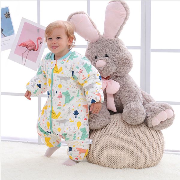 

baby slaapzak bolsa de dormir para bebes legs infant sleepsack autumn sleeping bag kids winter thick warm sleepwear for newborn 201006