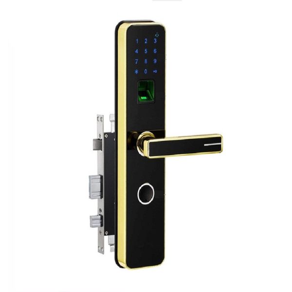 

security digital 4 in 1 multi-functional smart intelligent fingerprint door lock intelligent door lock fingerprint access control system