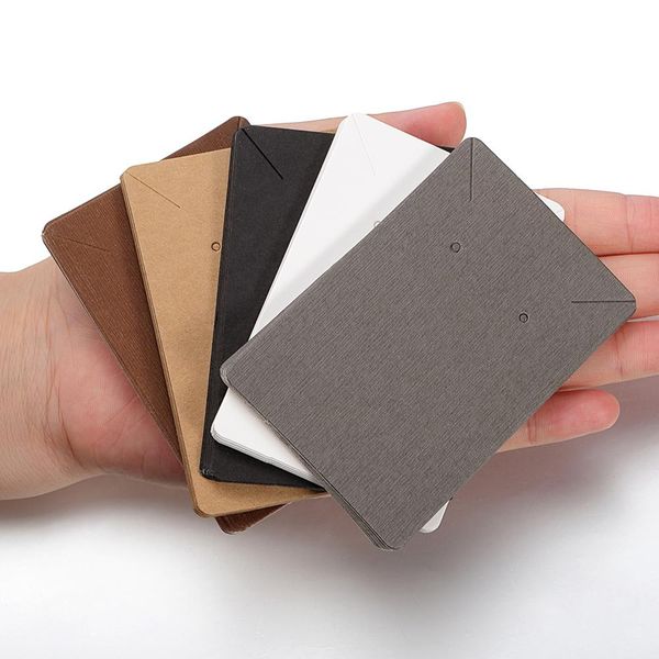 

50pcs/lot earrings and necklaces display cards cardboard earring packaging hang tag card ear studs paper card for jewelry 6x9cm q sqcrnk, Black