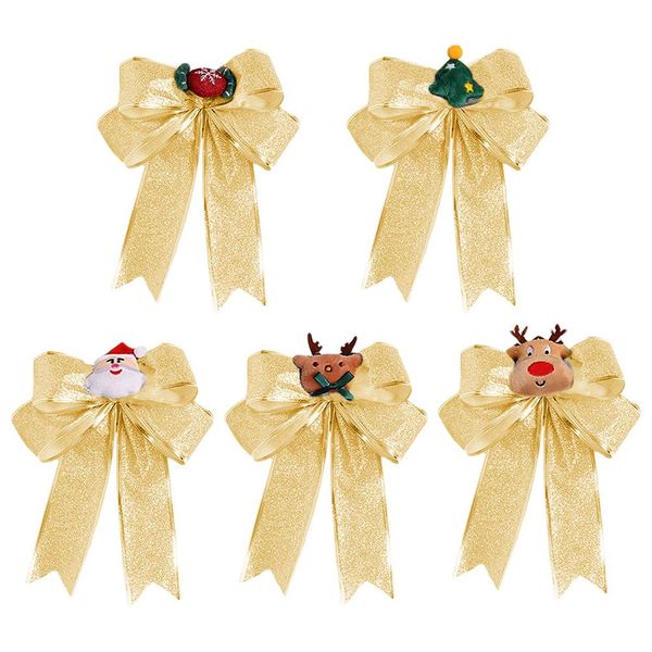 

5pcs attractive decorative christmas creative wreath bowknot decor bowknot pendant bowknot party prop for l bar store home wmtoxw