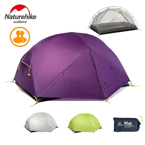 

tents with mat for camping naturehike lightweight waterproof comfort camping tent 2 person traveling hiking shelter