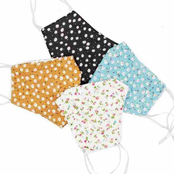 

6 styles floral dustproof breathable printed fashion protective cotton mask washable reusable outdoor soft face masks cyz2585 gpox#