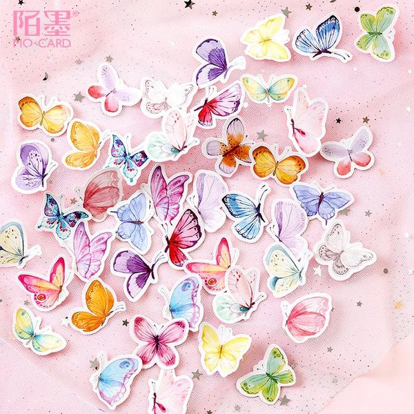 

45 butterfly sticker kawaii note paper наклейка украшения diy альбом записки студент канцтовары 45 wmtxqy