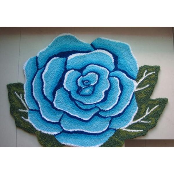 

rose flower shaped rug at 4 color bedroom rose bath mat carpet for livingroom area rug tapis alfombras machine qylvak ppshop01