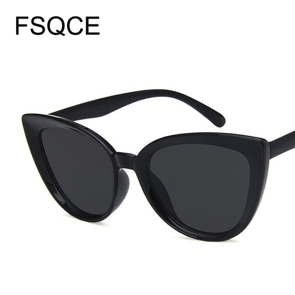 

fsqce новая мода марка дизайнер tom cat eye солнцезащитные очки женщины крупногабаритные кадр урожай вс очки óculos де золь uv400