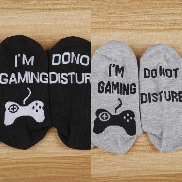 

do not disturb i'm letter medium tube cotton casual socks do not disturb i'm jacquard letter jacquard medium tube cotton casual so, Black