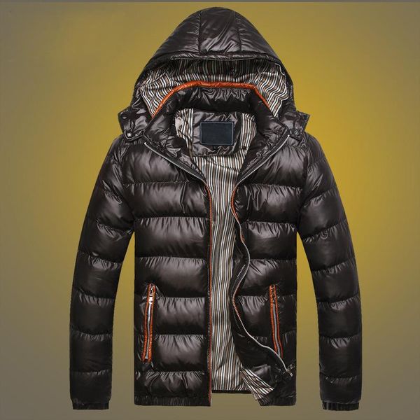 

2020 new luxury designer men's padded jacket fall/winter clothing with detachable hood and trendy men's thick couple cotton coat, Black