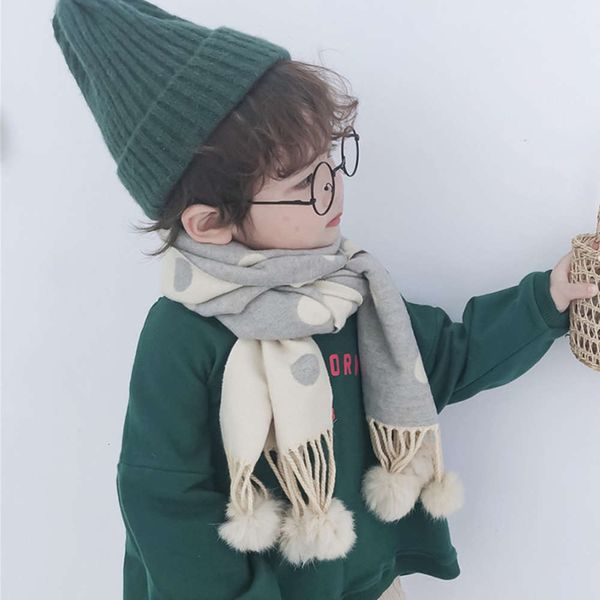 

ball dot imitation cashmere benhui rabbit autumn and winter new warm children's scarf wj8615 mmgrb6zh, Red;brown