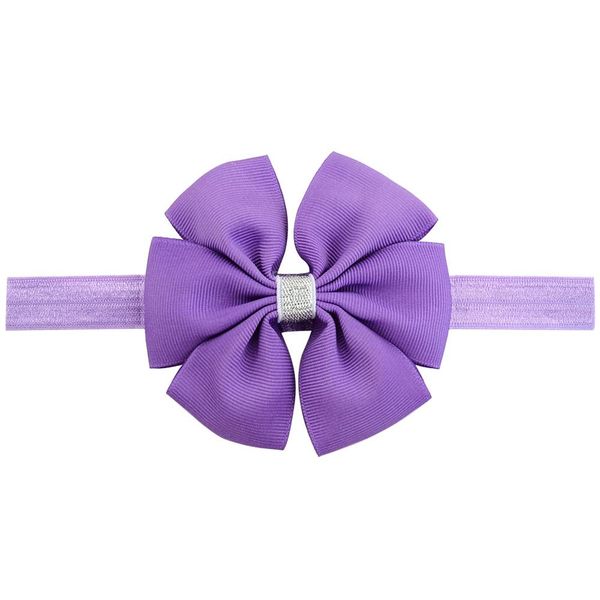 

1piece kids boutique girl shining bling pinwheel silver grosgrain ribbon bows headband bow-knot elastic hair bands 744 q wmtzrr