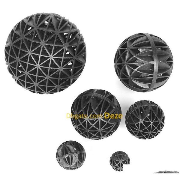 

50pcs /lot 36 46 56 76mm aquarium biological bio balls filter media with sponge for fish tank koi pond fi qylzwh toys2010