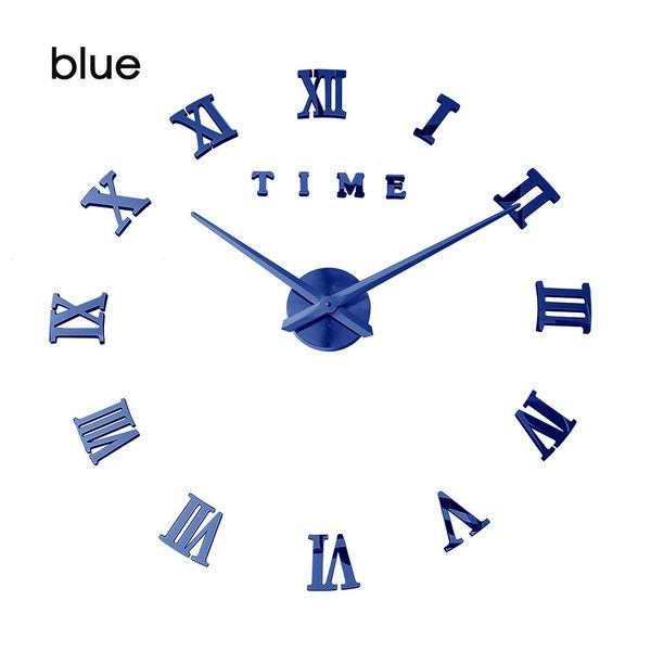 

3d real big wall clock rushed mirror sticker diy living room home decor fashion watches arrival quartz large 6 bbyygs lipper