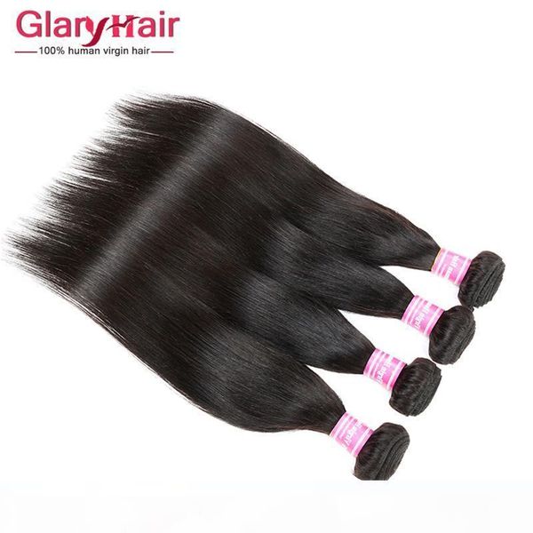 

brazilian straight virgin human hair weave bundles brazilian mink weft brazilian remy human hair extensions 8a grade ing, Black