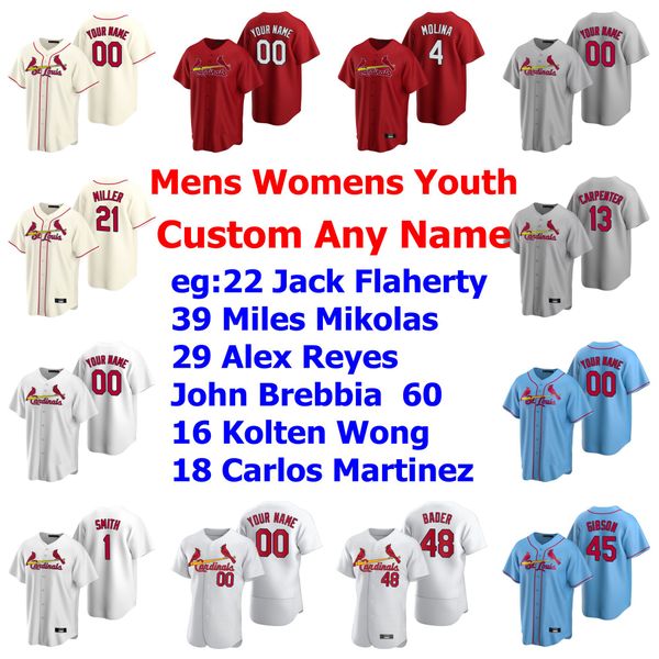 

jack flaherty jersey baseball jerseys mens miles mikolas alex reyes john brebbia kolten wong carlos martinez dexter fowler custom stitched, Blue;black
