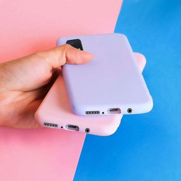 

for samsung galaxy a71 a51 case solid color cover shockproof sile phone case on for samsung a 71 51 cover sof jllqlb