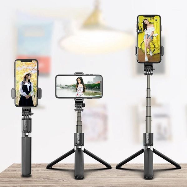 

wireless bluetooth handheld smartphone stand selfie stick universal video live l03 handheld balance stabilizer tripod1