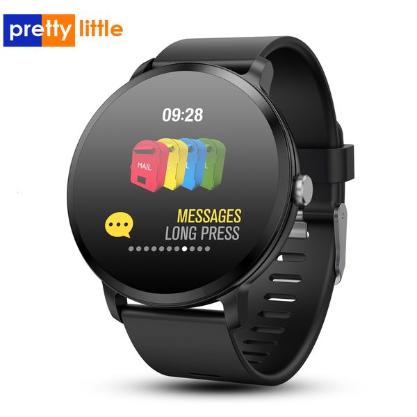 

smart watch 2019 men v11 android waterproof bluetooth blood pressure heart rate fitness sport watch, Slivery;brown