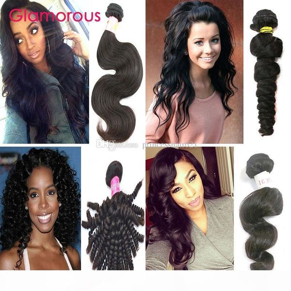 

гламурных человеческих волосы 1 bundle дешевого virgin человеческих волосы переплетения полных кутикулы продолжительная бразильское выдвижен, Black