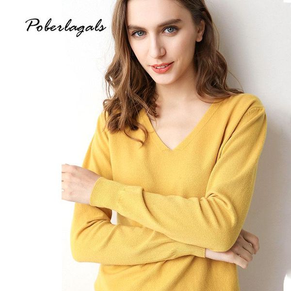 

autumn sweater women winter soft ladies v neck pullovers 2019 knitted sweaters female jumper womens clothing pull femme pullover1, White;black