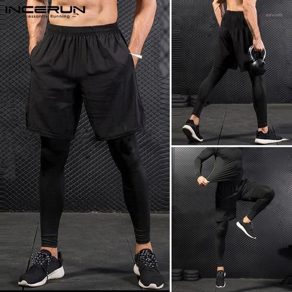 

incerun mens sport trousers running pants men fitness joggers dance basketball sweatpants male gym training jogging pants 5xl1, Black