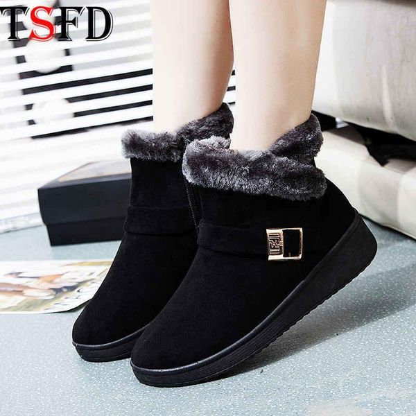 

casual women's boots 2020 winter black boots women fashion luxury designer boot warm platform sports shoe plush snow footwear w8