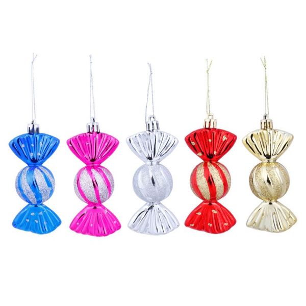 

5pcs christmas hanging pendant plastic candy decor christmas tree decoration