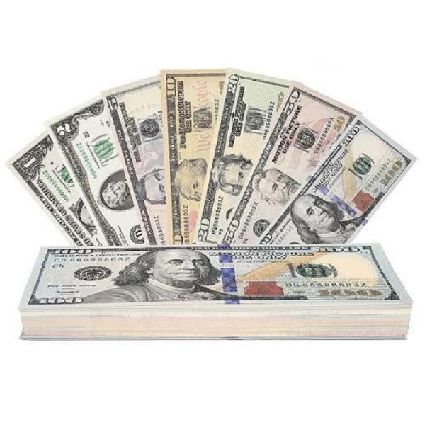 

usd movie prop 1 5 10 20 50 100 dollar bills currency party fake play money children gifts toys
