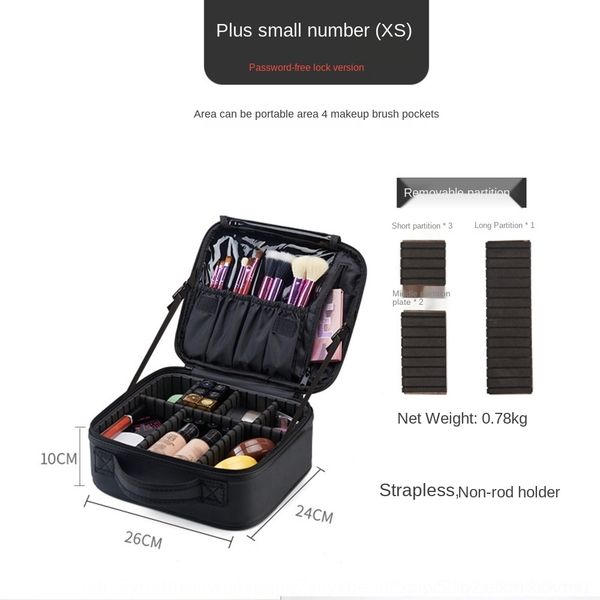 

jtmtd and grid makeup artist with makeup professional nail cosmetic shoulder waterproof portable single storage embroidery embroidery bag rc