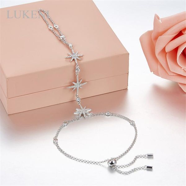 

новый дизайн женщин способа 925 браслета вспомогательное оборудование ювелирных изделий стерлингового серебра micro inlay циркон star, Black