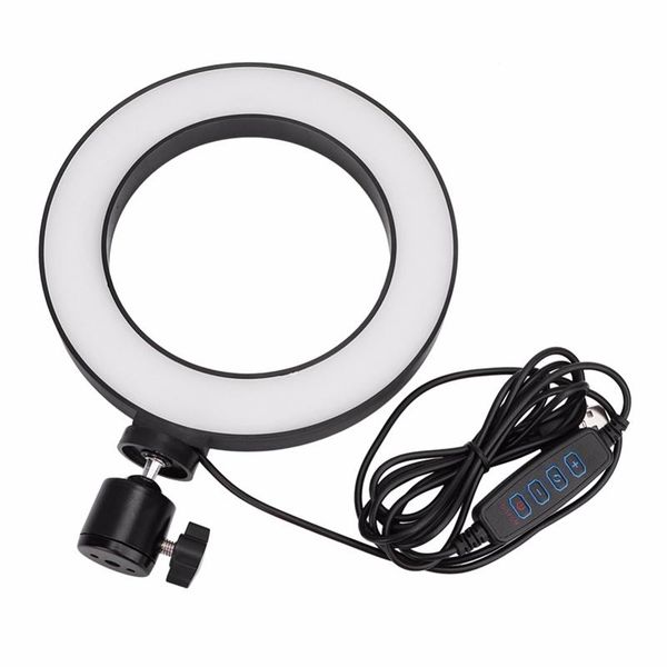 

6 inch led ring light selfie fill lamp dimmable 3 light modes for phone living broadcast ring table fill