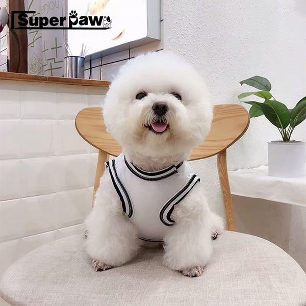 Moda cão verão legal t-shirt colete para pequenos cães médios franceses bulldog yorkie teddy pug pug roupas filhote de cachorro traje mmc03 t200710