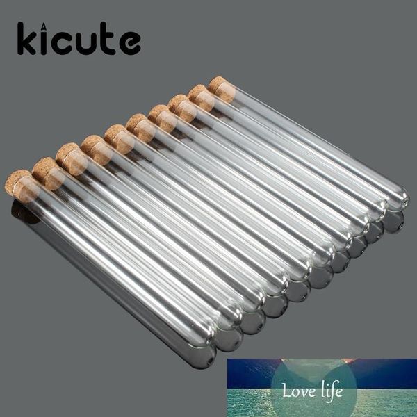 Toptan-Kicute 10pcs / mantar tıpa 15x150mm Laboratuar Okulu Eğitim Malzemeleri ile Laboratuvar Cam Testi Tüpü paketi