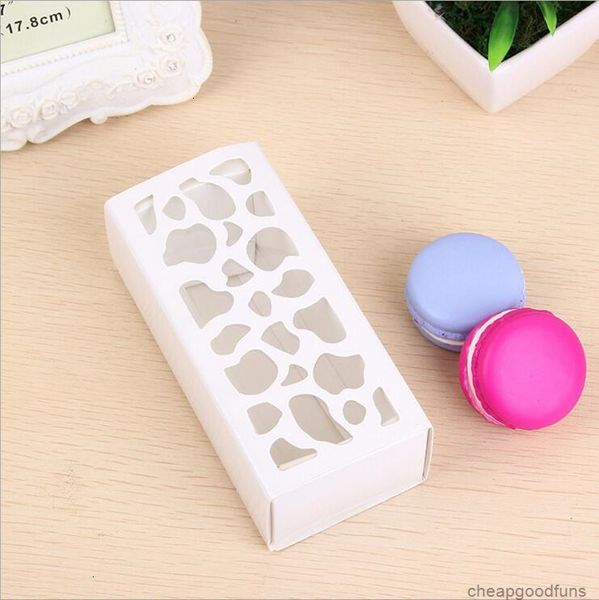 

u valentine cupcake container hollow chocolate wedding box baking package macaron packing paper cake boxes 4*6*13cm 1u