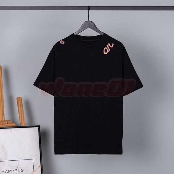 

trendy fashion mens t shirts designer letter graffiti printing tees high street casual loose men clothing size s-xl, White;black