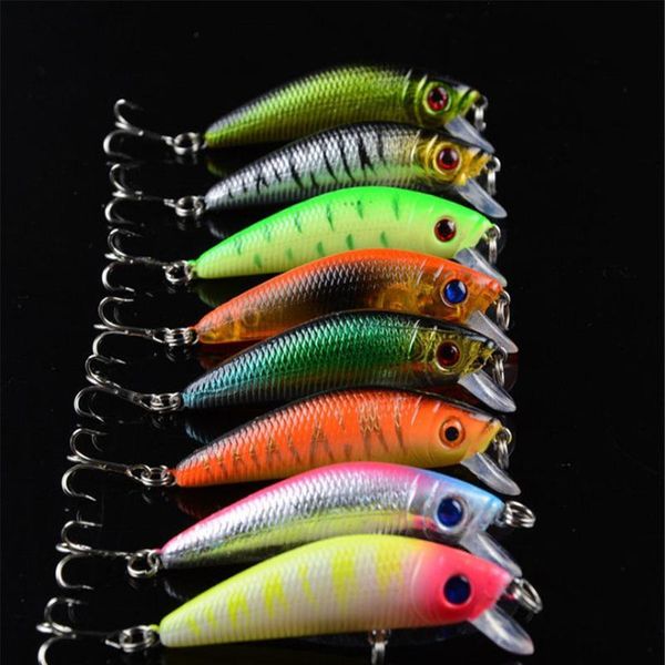 

1pcs fishing lures 70mm 8.1g sinking minnow lifelike hard baits wobblers fishing crankbait with 6# hooks bbyuug