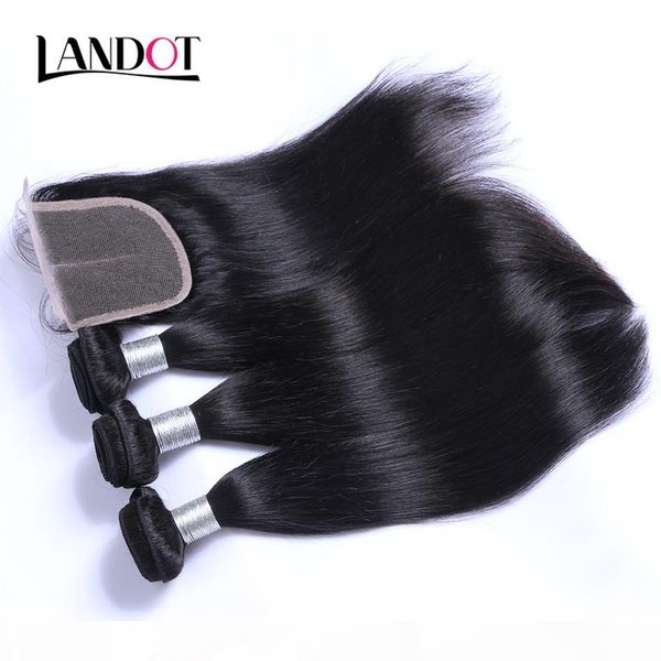 

9a malaysian virgin hair bundles with closure malaysian straight human hair weave and closures natural black color cuticle aligned remy hair