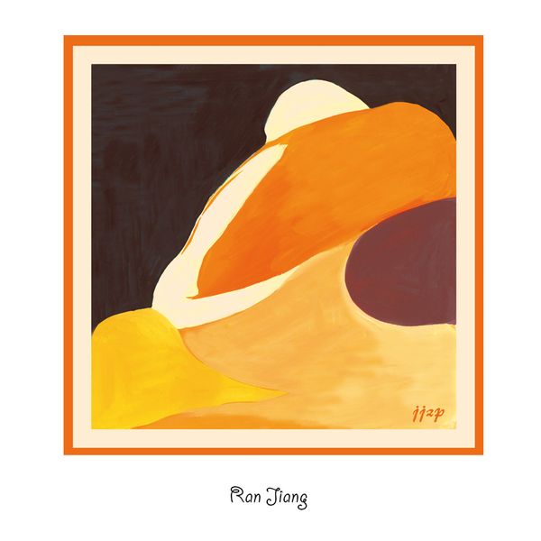 

handpainted painting" silk scarves of korean oil paintings, Blue;gray