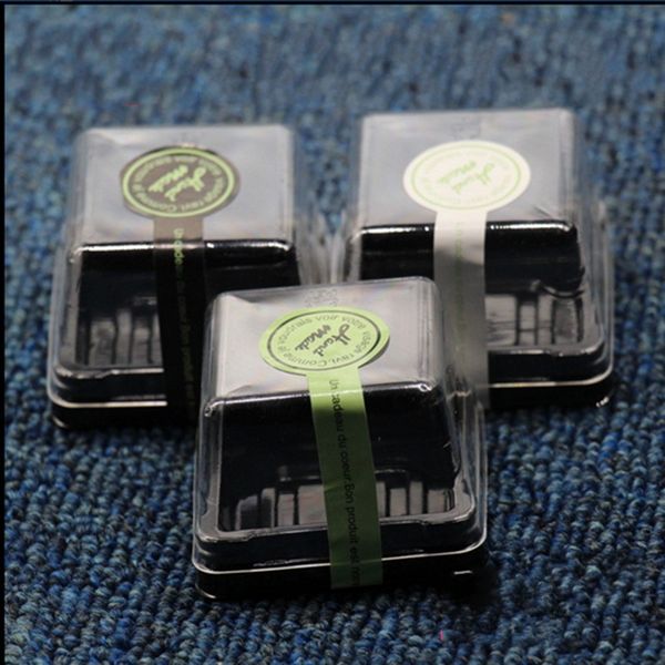 

50g moon cake trays moon cake packaging boxes gold black plastic bottom transparent cover 176 g2