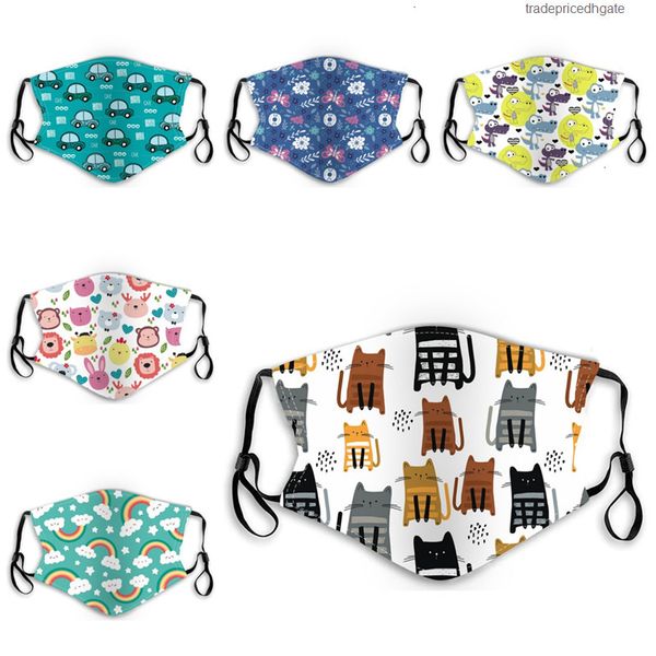 

washable special face children's pm2.5 ear-mounted cartoon 25 masks can be replaced with filters t3i5837