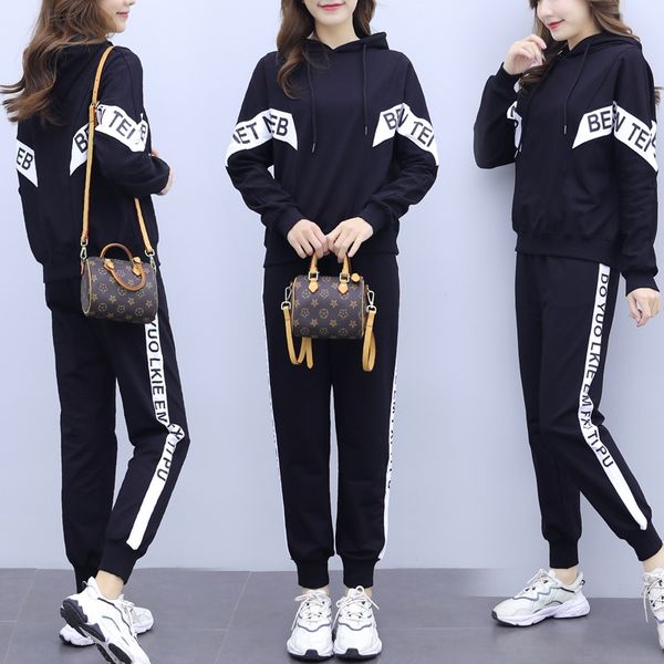 

осенью случайные спортивный костюм женщины показать тонкие свитера sweaterforeign снижение styleage моды temperamentsmall человек два куска, Gray