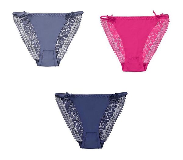 

3 шт sexy трусы шнурок нижнее белье трусы женщины малоэтажных трусы прозрачные трусы слип lace женщина белье femme99, Black;pink