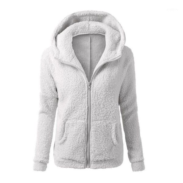 

winter women thicken fleece fur warm winter coat hooded parka overcoat jacket outwear new arrival1, Black