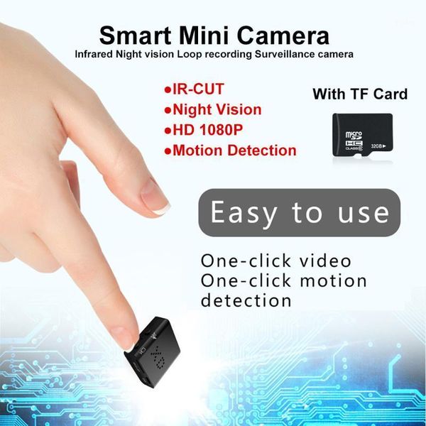 

mini cameras security camera full hd 1080p infrared night vision micro motion detection miniature camcorder ir-cut1