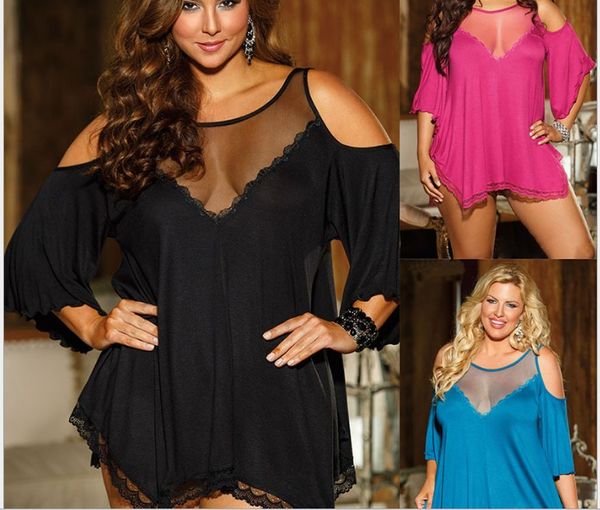 

underwear large size pajamas nightdress instant supply wholesale, Red;black