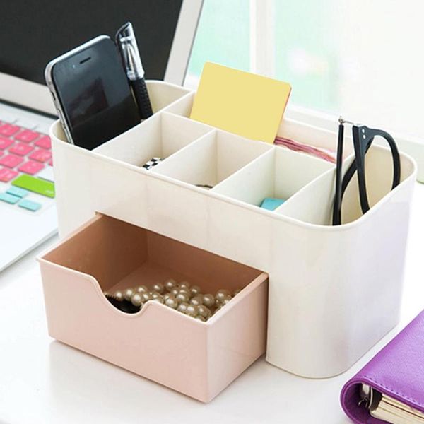 

home deskcosmetic jewelry storage box case drawer container office organizer
