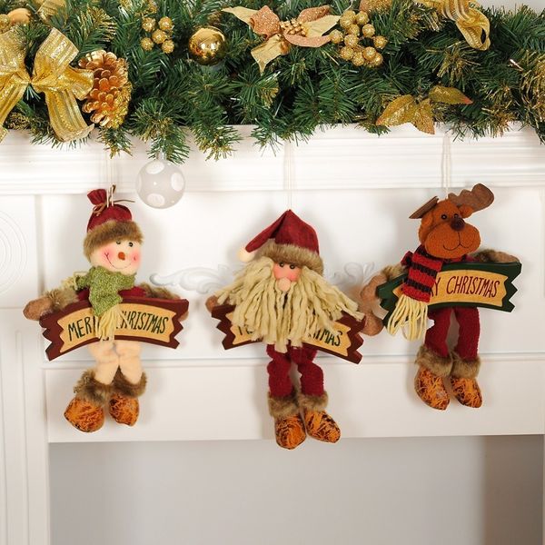 

christmas decoration props station moose elk retractable doll christmas deer public plush gift pendant